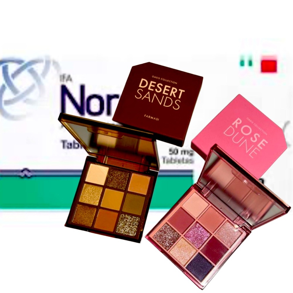 Farmasi Desert Sands and Rose Dune Eyeshadow Palette Set